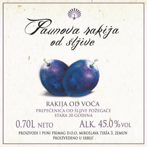 Paunova šljivovica - PRIMAG rakije